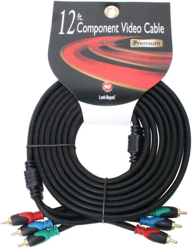 Alt view image 2 of 2 - Link Depot LD-HDCPN-12 12 ft. HD Component video cable Male to Male