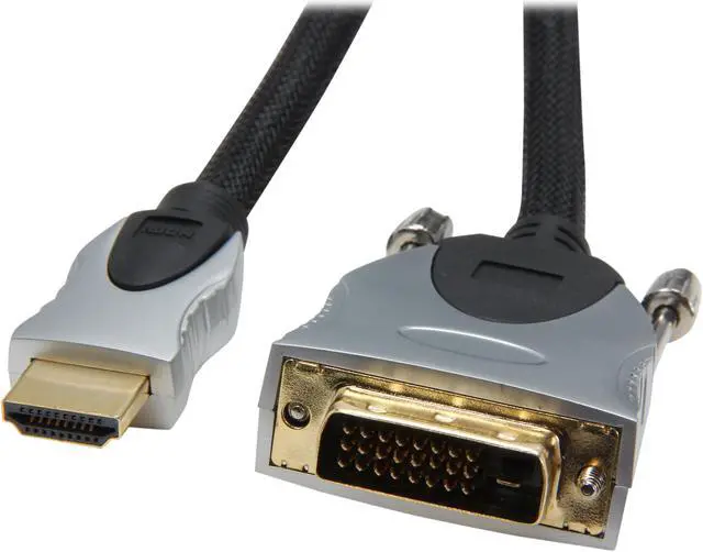 Main image of BYTECC 15-HMD 15 ft. Black HDMI male to DVI male HDMI Advanced High speed Male to DVI Male Cable Male to Male