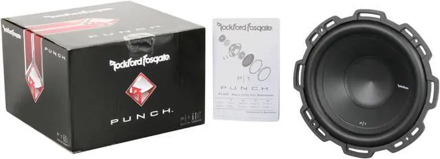 Alt view image 5 of 5 - NEW ROCKFORD FOSGATE P1S4-10 10" 500 Watt 4-Ohm Car Audio Subwoofer Sub P1S410
