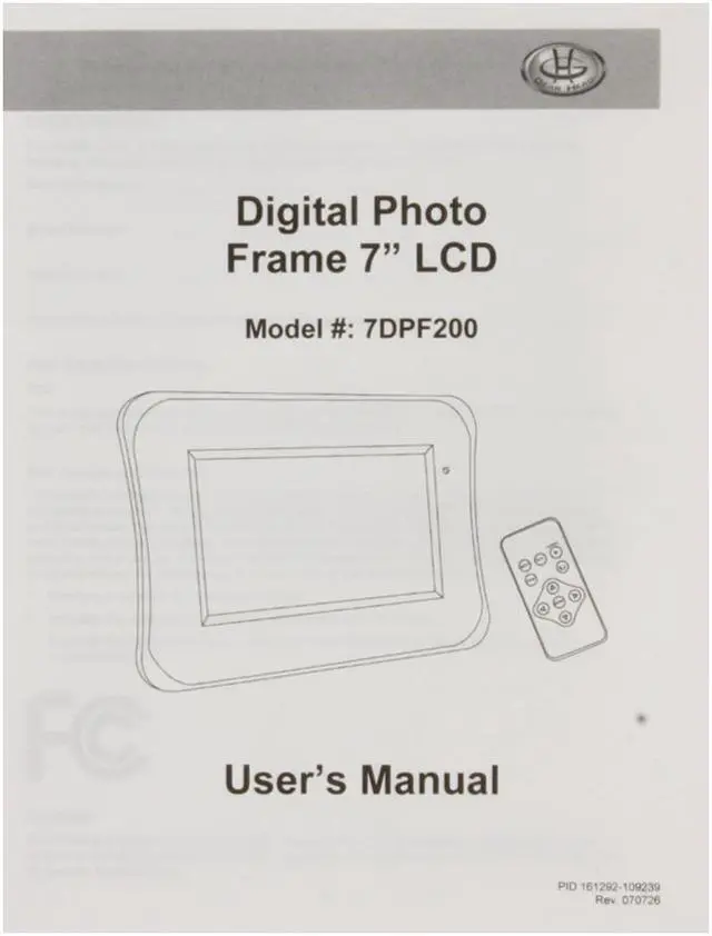 Alt view image 9 of 10 - GEAR HEAD 7DPF200 7" 7" 480 x 234 Digital Photo Frame
