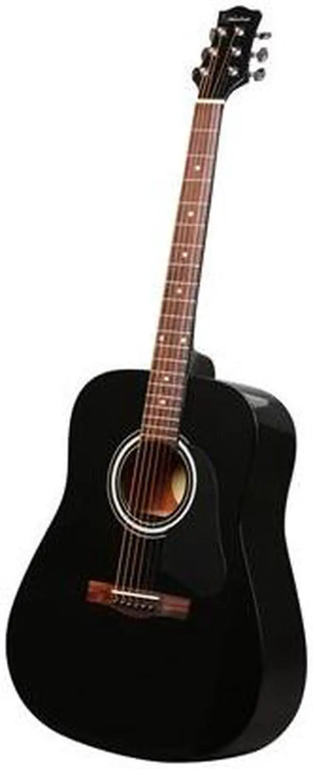 Silvertone SD-10/BK アコースティックギター Silvertone SD10 Acoustic Guitar Package-Black - Newegg.com