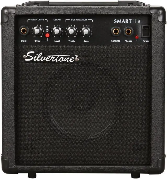 Alt view image 5 of 8 - Silvertone Citation Electric Guitar and Amp Package-Black