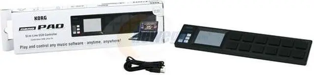 Alt view image 4 of 4 - Korg nanoPADB USB Drum Controller (Black)