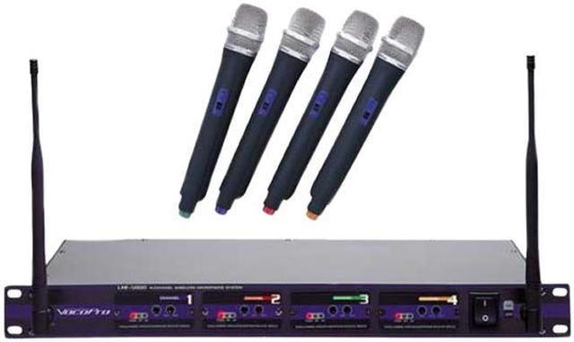 VocoPro UHF 5800 Professional 4 Channel UHF Wireless Microphone