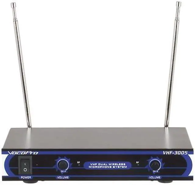 Main image of VocoPro VHF-3005 Dual Channel VHF Wireless Microphone System