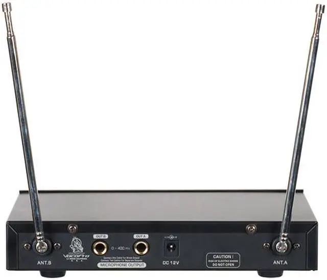 Alt view image 2 of 5 - VocoPro VHF-3005 Dual Channel VHF Wireless Microphone System