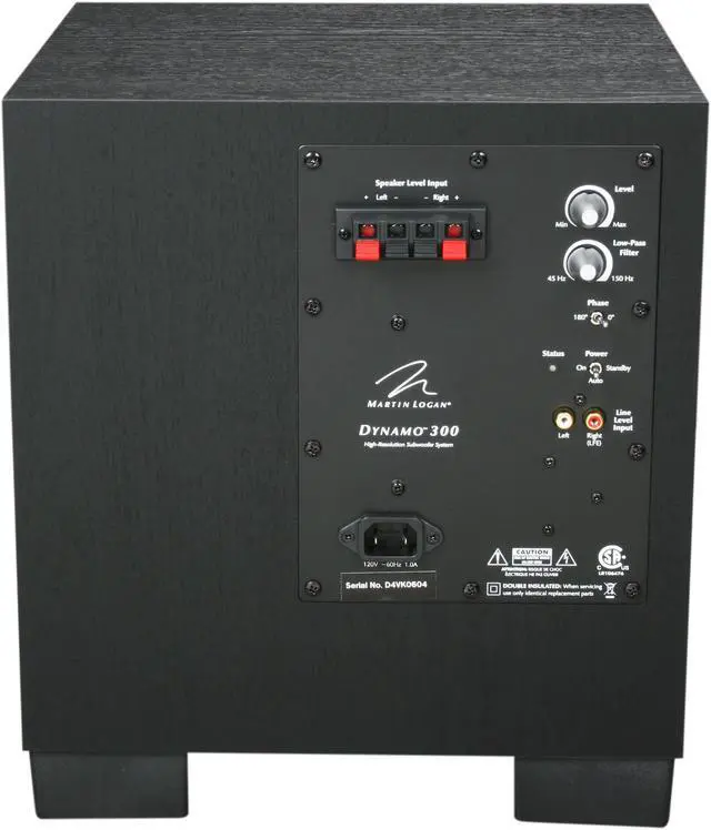 Alt view image 4 of 6 - MartinLogan Dynamo 300 8" Stereo/Home Theater Subwoofer Each