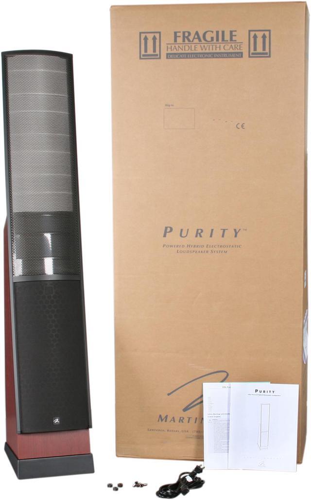 Alt view image 5 of 5 - MartinLogan ESL Series Purity DarkCherry Fully Powered Hybrid Electrostatic Loudspeaker Single