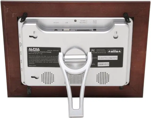 Alt view image 3 of 8 - Alpha Digital SW7A-E01 7" 7" Digital Photo Frame