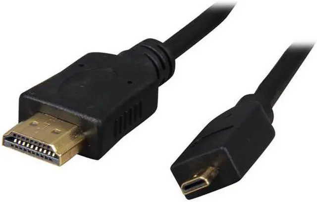 Main image of SYBA CL-CAB31024 6 ft. Black Micro HDMI® Male to HDMI® Male HDMI® Cable Male to Male
