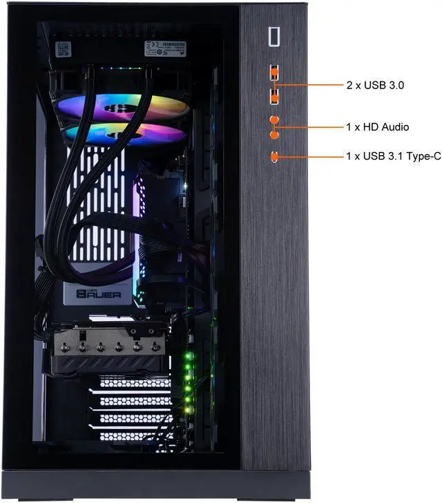 Alt view image 3 of 11 - ADENINE Alpha002-AT Gaming Desktop - AMD Ryzen 9 5950X, GeForce RTX 3080 Ti, AMD X570 ATX Motherboard
