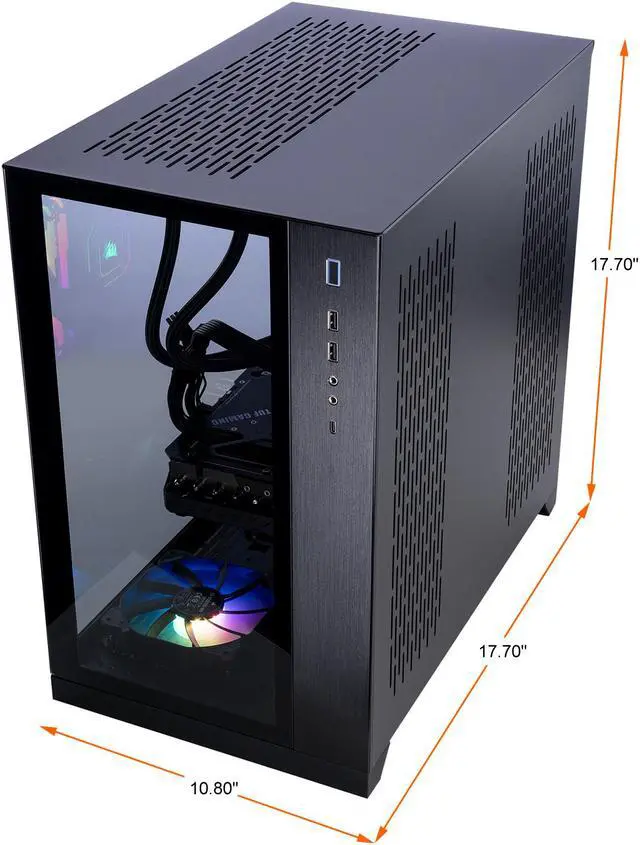 Alt view image 10 of 11 - ADENINE Alpha002-AT Gaming Desktop - AMD Ryzen 9 5950X, GeForce RTX 3080 Ti, AMD X570 ATX Motherboard