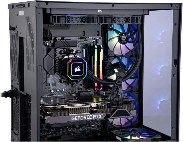 Alt view image 5 of 8 - ADENINE Alpha002-GA Gaming Desktop - AMD Ryzen 9 5950X, GIGABYTE GeForce RTX 3080 Ti, AMD X570 ATX Motherboard