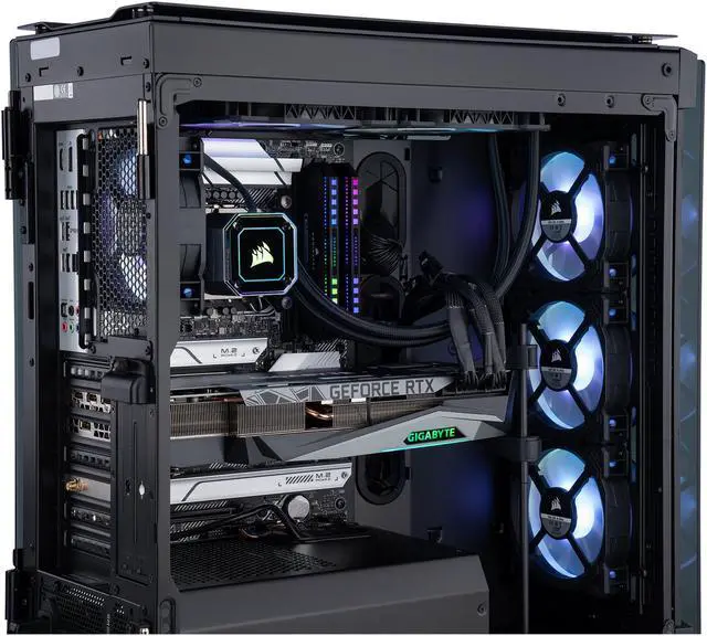 Alt view image 4 of 6 - ADENINE Alpha005-GV Gaming Desktop - Intel i9-11900K, GeForce RTX 3080 Ti, Z590, M.2 2280 2TB, 32GB RAM, Win 11 Pro
