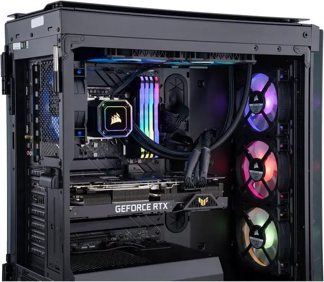 Alt view image 7 of 8 - ADENINE Alpha005-AT Gaming Desktop - Intel i9-12900K, GeForce RTX 3090, Z690 Plus, M.2 2280 2TB, 64GB RAM, Win 10 Pro