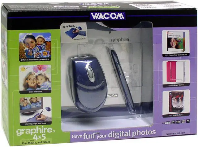 Alt view image 3 of 3 - Wacom Graphire3 CTE430SA 3.65" x 5.02" Active Area USB Tablet
