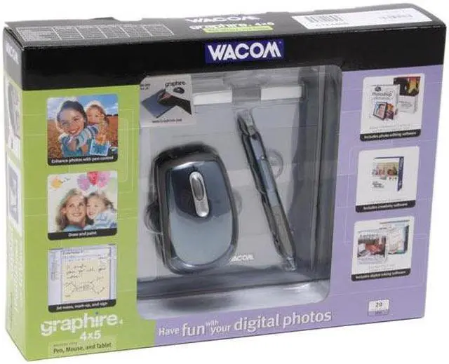 Alt view image 7 of 7 - Wacom Graphire 4 CTE440B 3.65" x 5.02" Active Area USB Tablet