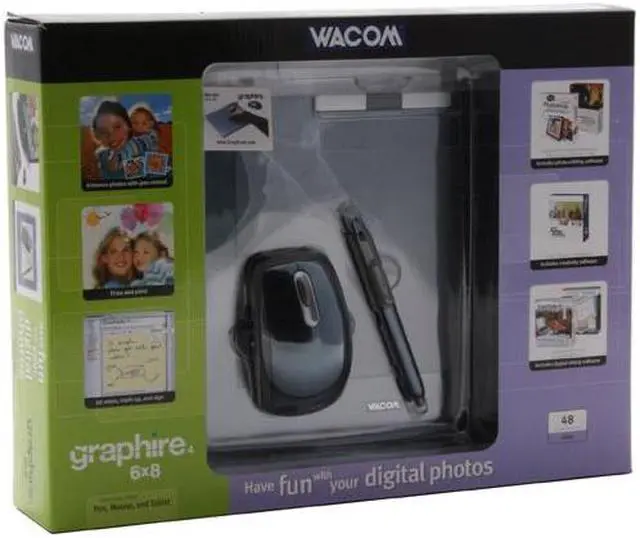 Alt view image 2 of 2 - Wacom Graphire4 CTE640B 6" x 8" Active Area USB Tablet
