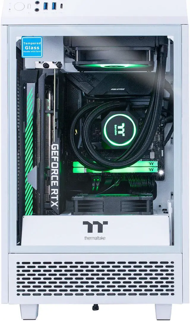 Alt view image 4 of 8 - Thermaltake LCGS Reactor 380S Gaming PC (AMD Ryzen 7 5800X 8-core, 32GB DDR4 3600MHz RGB Memory, 1TB NVMe Gen4 M.2 SSD, NVIDIA GeForce RTX 3080, Win 10 Home)