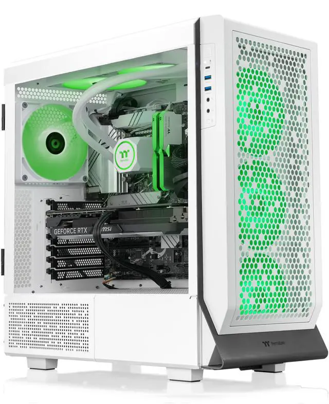 Alt view image 4 of 9 - Thermaltake LCGS Apollo i477T Gaming Desktop (Liquid Cooled Intel Core i9-14900KF, 32GB DDR5 5600MT/s RGB Memory, NVIDIA GeForce RTX 4070Ti Super, 2TB NVMe M.2, Wifi) C5AP-Z790-47T-LCS