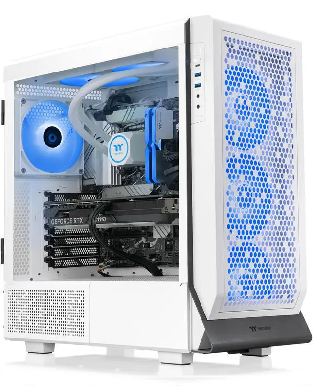 Alt view image 5 of 9 - Thermaltake LCGS Apollo i477T Gaming Desktop (Liquid Cooled Intel Core i9-14900KF, 32GB DDR5 5600MT/s RGB Memory, NVIDIA GeForce RTX 4070Ti Super, 2TB NVMe M.2, Wifi) C5AP-Z790-47T-LCS