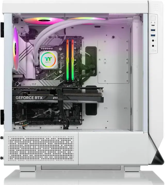 Alt view image 7 of 9 - Thermaltake LCGS Apollo i477T Gaming Desktop (Liquid Cooled Intel Core i9-14900KF, 32GB DDR5 5600MT/s RGB Memory, NVIDIA GeForce RTX 4070Ti Super, 2TB NVMe M.2, Wifi) C5AP-Z790-47T-LCS