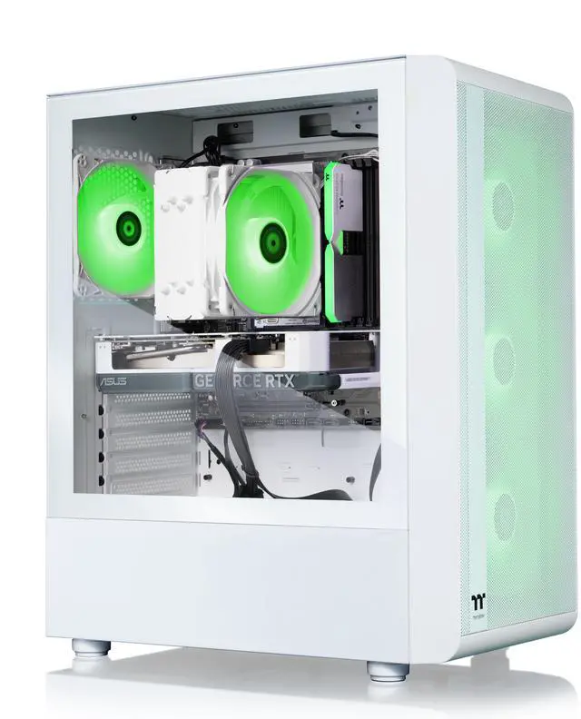 Alt view image 4 of 9 - Thermaltake LCGS Quartz i460 Gaming Desktop (Intel Core i5-14400F, ToughRam 16GB DDR5 5600MT/s RGB Memory, NVIDIA GeForce RTX 4060, 1TB NVMe M.2, Wifi, Windows 11) S2QT-B76H-460-LCS