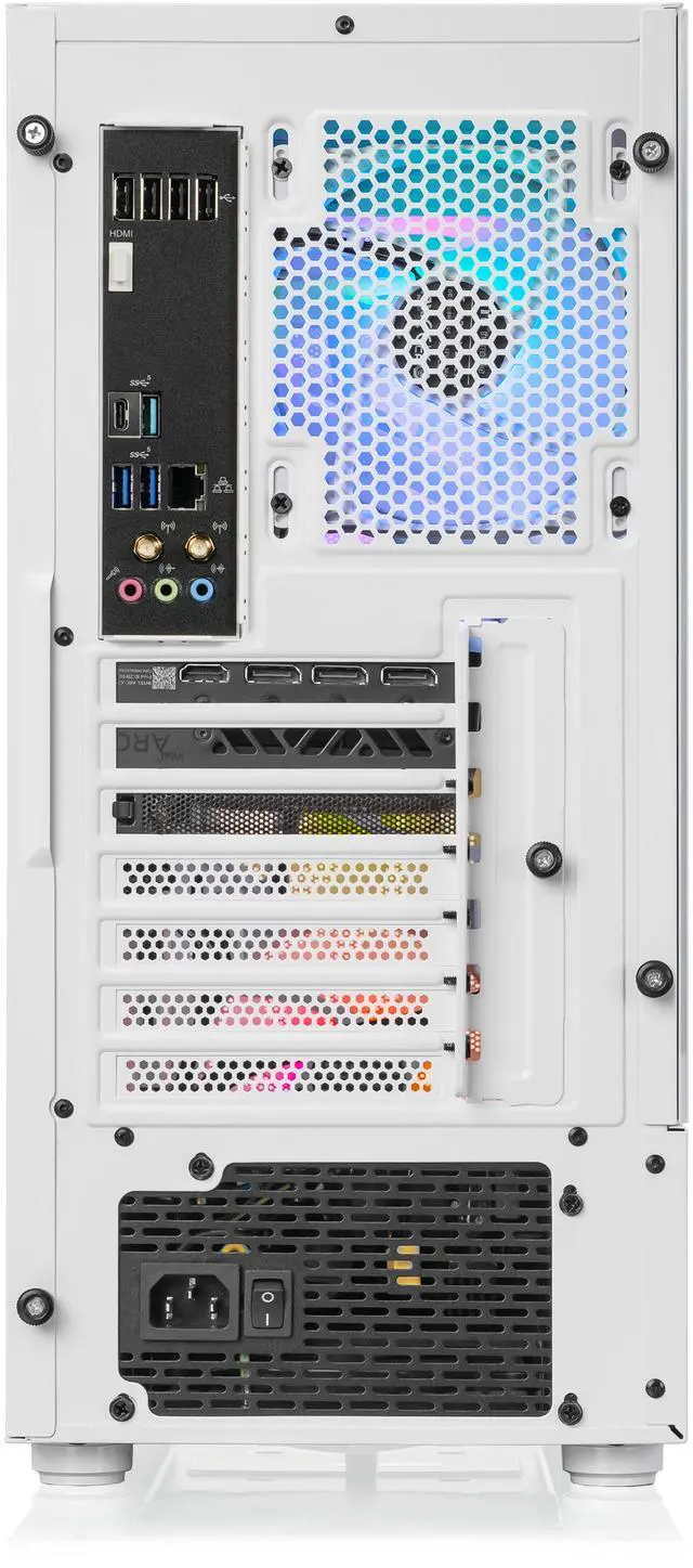 Alt view image 7 of 9 - Thermaltake LCGS Quartz i460 Gaming Desktop (Intel Core i5-14400F, ToughRam 16GB DDR5 5600MT/s RGB Memory, NVIDIA GeForce RTX 4060, 1TB NVMe M.2, Wifi, Windows 11) S2QT-B76H-460-LCS