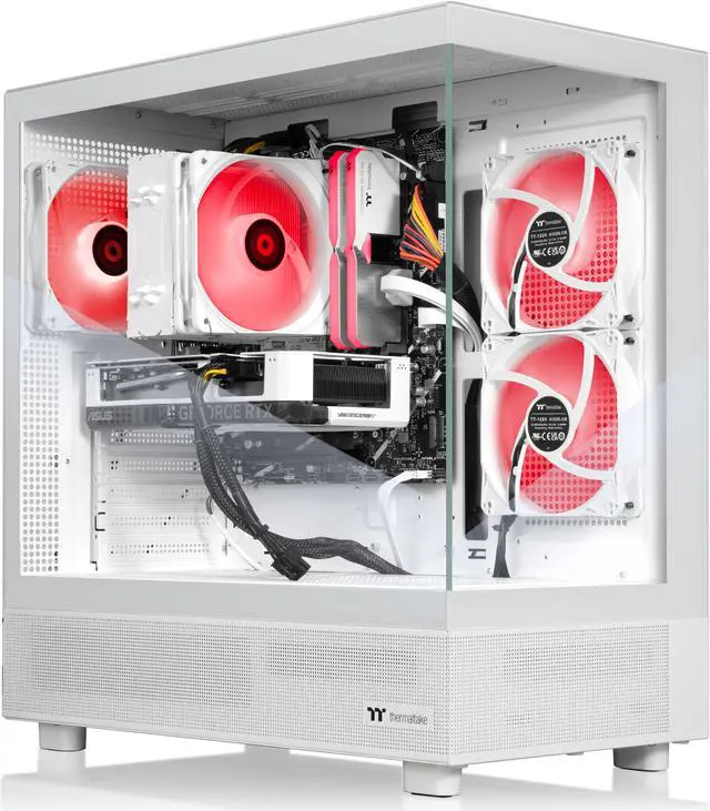 Alt view image 2 of 9 - Thermaltake LCGS Vista i460TS Gaming Desktop (Intel Core i7-14700F, ToughRam 32GB DDR5 5600MT/s RGB Memory, NVIDIA GeForce RTX 4060 Ti, 1TB NVMe M.2, Wifi, Windows 11) V27S-B760-46T-LCS