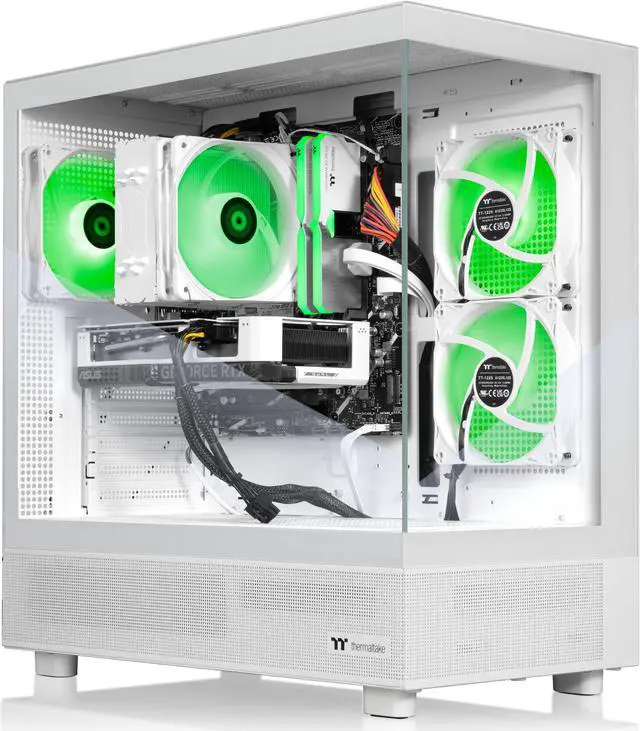 Alt view image 3 of 9 - Thermaltake LCGS Vista i460TS Gaming Desktop (Intel Core i7-14700F, ToughRam 32GB DDR5 5600MT/s RGB Memory, NVIDIA GeForce RTX 4060 Ti, 1TB NVMe M.2, Wifi, Windows 11) V27S-B760-46T-LCS