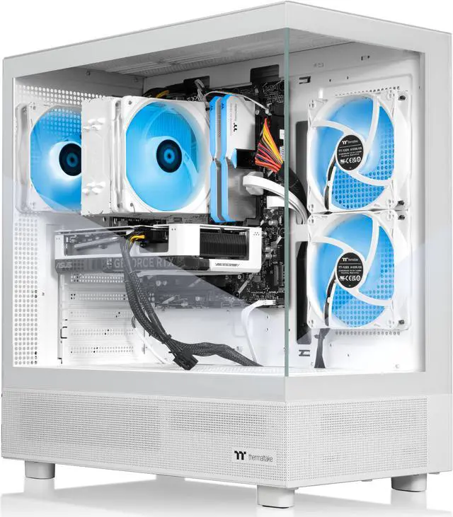 Alt view image 4 of 9 - Thermaltake LCGS Vista i460TS Gaming Desktop (Intel Core i7-14700F, ToughRam 32GB DDR5 5600MT/s RGB Memory, NVIDIA GeForce RTX 4060 Ti, 1TB NVMe M.2, Wifi, Windows 11) V27S-B760-46T-LCS