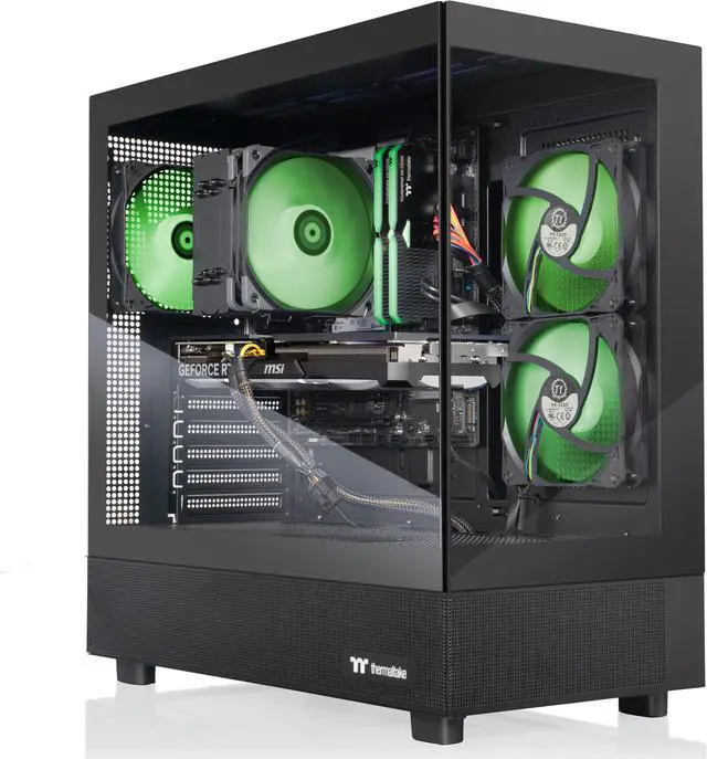Alt view image 3 of 9 - Thermaltake LCGS Vista i460T Gaming Desktop (Intel Core i7-14700F, ToughRam 32GB DDR5 5600MT/s RGB Memory, NVIDIA GeForce RTX 4060 Ti, 1TB NVMe M.2, Wifi, Windows 11) V27B-B760-46T-LCS