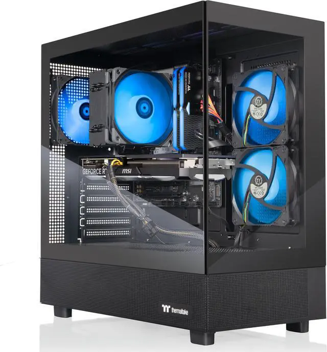 Alt view image 4 of 9 - Thermaltake LCGS Vista i460T Gaming Desktop (Intel Core i7-14700F, ToughRam 32GB DDR5 5600MT/s RGB Memory, NVIDIA GeForce RTX 4060 Ti, 1TB NVMe M.2, Wifi, Windows 11) V27B-B760-46T-LCS