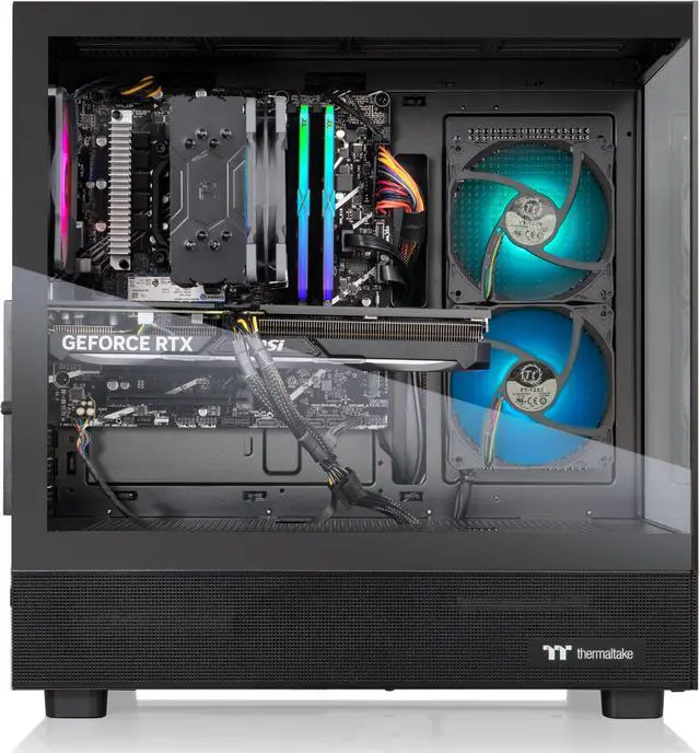 Alt view image 5 of 9 - Thermaltake LCGS Vista i460T Gaming Desktop (Intel Core i7-14700F, ToughRam 32GB DDR5 5600MT/s RGB Memory, NVIDIA GeForce RTX 4060 Ti, 1TB NVMe M.2, Wifi, Windows 11) V27B-B760-46T-LCS