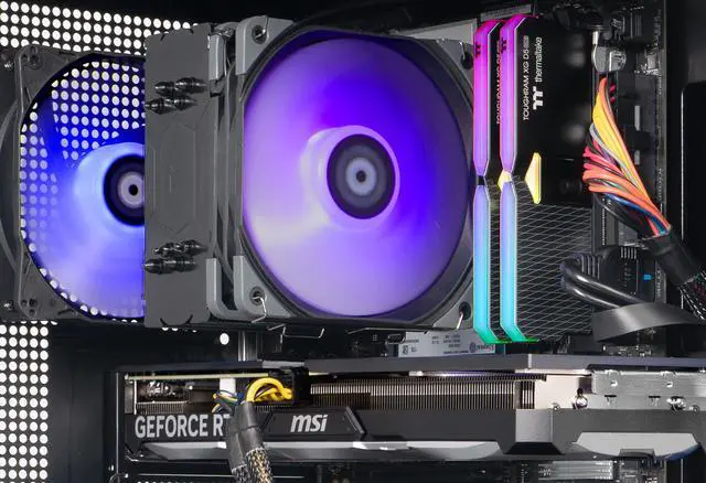 Alt view image 7 of 9 - Thermaltake LCGS Vista i460T Gaming Desktop (Intel Core i7-14700F, ToughRam 32GB DDR5 5600MT/s RGB Memory, NVIDIA GeForce RTX 4060 Ti, 1TB NVMe M.2, Wifi, Windows 11) V27B-B760-46T-LCS