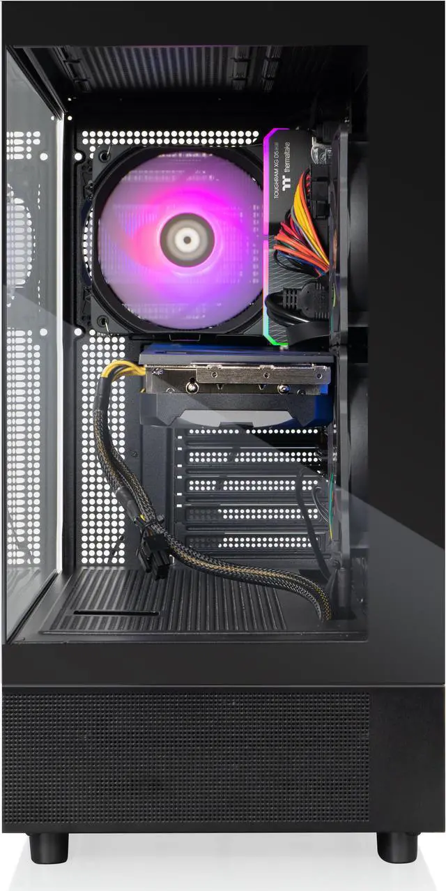 Alt view image 8 of 9 - Thermaltake LCGS Vista i460T Gaming Desktop (Intel Core i7-14700F, ToughRam 32GB DDR5 5600MT/s RGB Memory, NVIDIA GeForce RTX 4060 Ti, 1TB NVMe M.2, Wifi, Windows 11) V27B-B760-46T-LCS