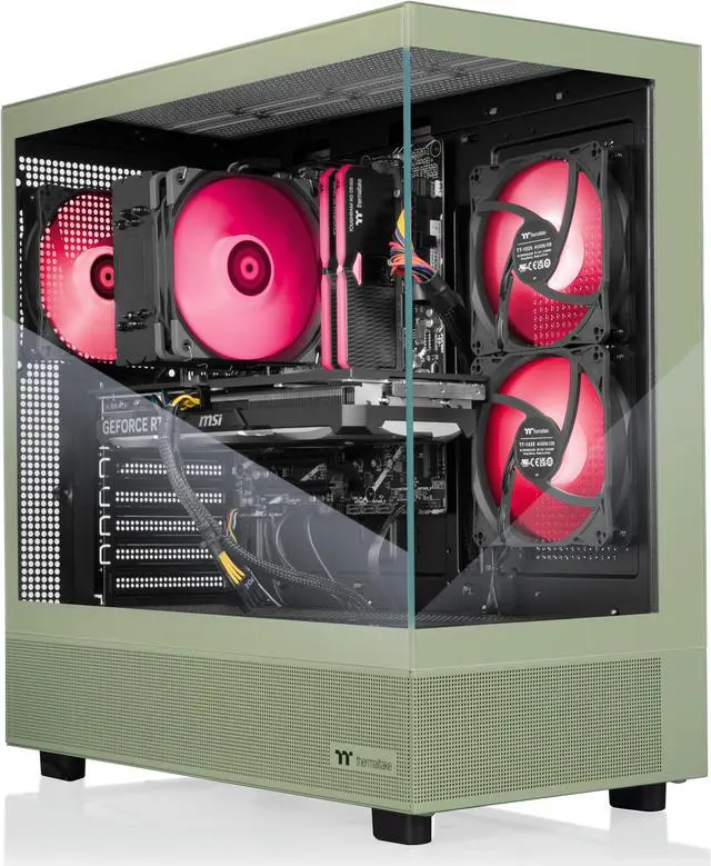Alt view image 2 of 9 - Thermaltake LCGS Vista i460TM Gaming Desktop (Intel Core i7-14700F, ToughRam 32GB DDR5 5600MT/s RGB Memory, NVIDIA GeForce RTX 4060 Ti, 1TB NVMe M.2, Wifi, Windows 11) V27M-B760-46T-LCS