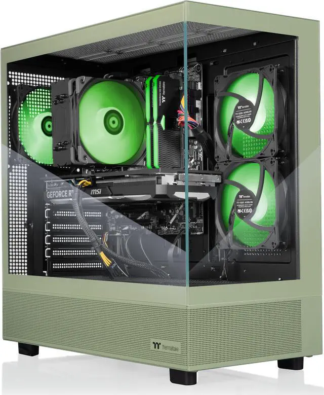 Alt view image 3 of 9 - Thermaltake LCGS Vista i460TM Gaming Desktop (Intel Core i7-14700F, ToughRam 32GB DDR5 5600MT/s RGB Memory, NVIDIA GeForce RTX 4060 Ti, 1TB NVMe M.2, Wifi, Windows 11) V27M-B760-46T-LCS