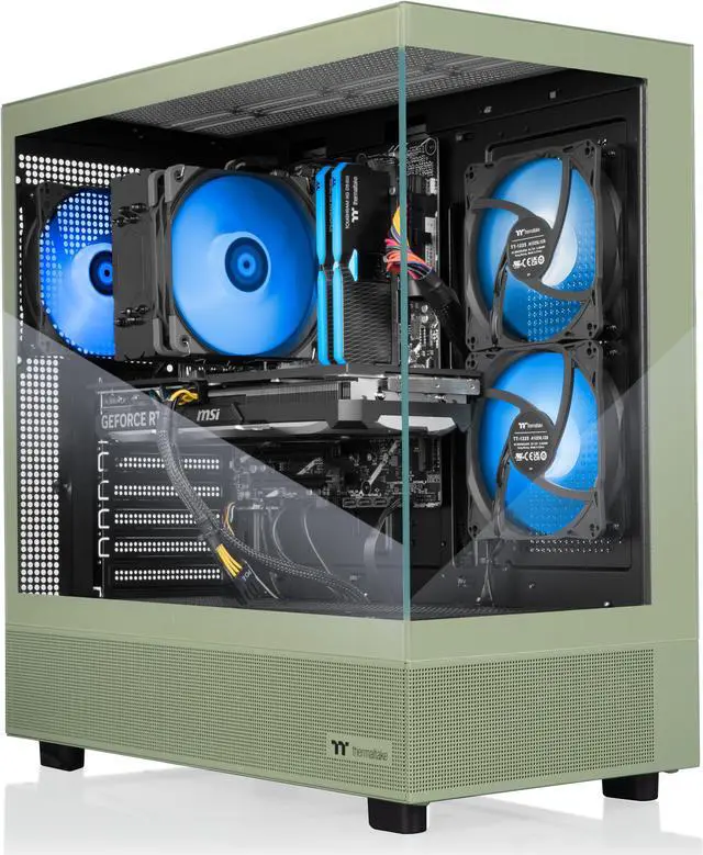 Alt view image 4 of 9 - Thermaltake LCGS Vista i460TM Gaming Desktop (Intel Core i7-14700F, ToughRam 32GB DDR5 5600MT/s RGB Memory, NVIDIA GeForce RTX 4060 Ti, 1TB NVMe M.2, Wifi, Windows 11) V27M-B760-46T-LCS