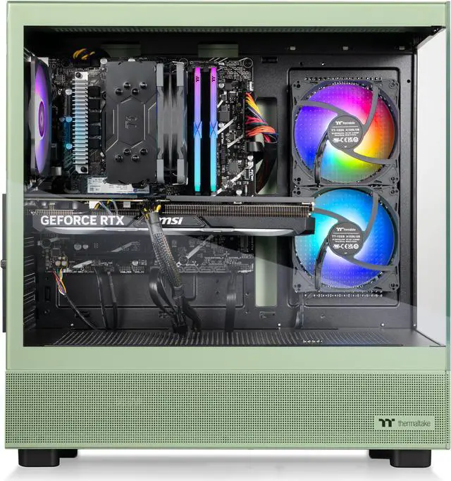 Alt view image 5 of 9 - Thermaltake LCGS Vista i460TM Gaming Desktop (Intel Core i7-14700F, ToughRam 32GB DDR5 5600MT/s RGB Memory, NVIDIA GeForce RTX 4060 Ti, 1TB NVMe M.2, Wifi, Windows 11) V27M-B760-46T-LCS