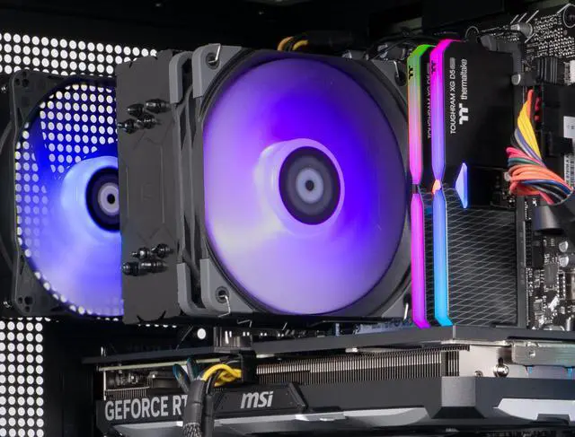 Alt view image 7 of 9 - Thermaltake LCGS Vista i460TM Gaming Desktop (Intel Core i7-14700F, ToughRam 32GB DDR5 5600MT/s RGB Memory, NVIDIA GeForce RTX 4060 Ti, 1TB NVMe M.2, Wifi, Windows 11) V27M-B760-46T-LCS