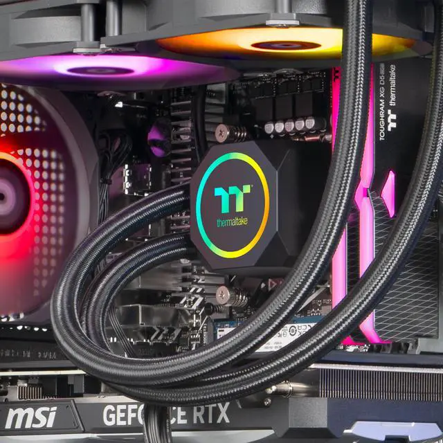 Alt view image 7 of 9 - Thermaltake LCGS Vista i470M Gaming Desktop (Intel Core i7-14700F, ToughRam 32GB DDR5 5600MT/s RGB Memory, NVIDIA GeForce RTX 4070, 1TB NVMe M.2, Wifi, Windows 11) V27M-B760-470-LCS