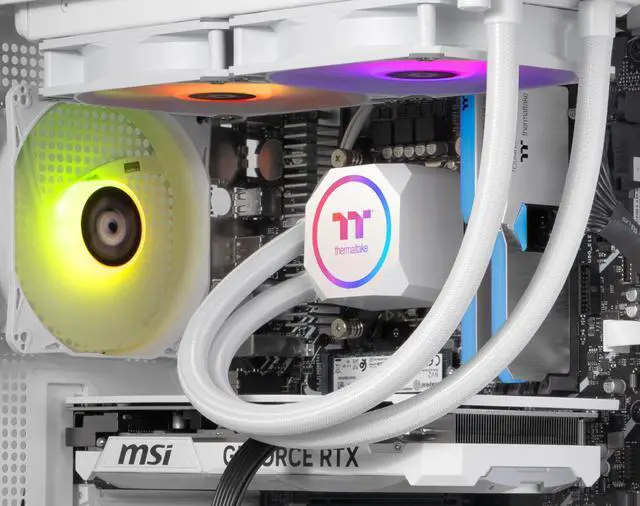 Alt view image 7 of 9 - Thermaltake LCGS Vista i470SH Gaming Desktop (Intel Core i7-14700F, ToughRam 32GB DDR5 5600MT/s RGB Memory, NVIDIA GeForce RTX 4070 Super, 1TB NVMe M.2, Wifi, Windows 11) V27H-B760-47S-LCS