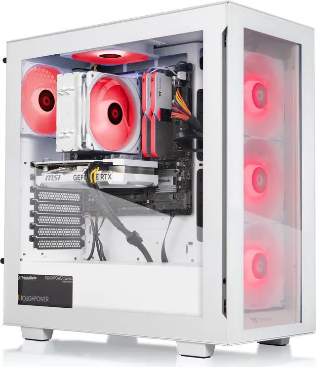 Alt view image 2 of 7 - Thermaltake LCGS View i460T Gaming Desktop (Intel Core i7-14700F, ToughRam 32GB DDR5 5600MT/s RGB Memory, NVIDIA GeForce RTX 4060 Ti, 1TB NVMe M.2, Wifi, Windows 11) V35S-B760-B6T-LCS