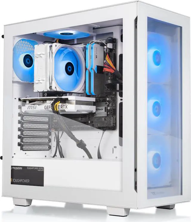 Alt view image 4 of 7 - Thermaltake LCGS View i460T Gaming Desktop (Intel Core i7-14700F, ToughRam 32GB DDR5 5600MT/s RGB Memory, NVIDIA GeForce RTX 4060 Ti, 1TB NVMe M.2, Wifi, Windows 11) V35S-B760-B6T-LCS