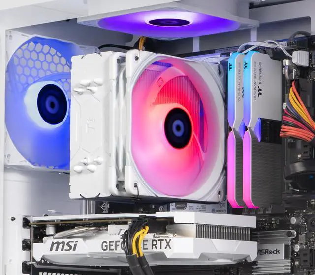 Alt view image 7 of 7 - Thermaltake LCGS View i460T Gaming Desktop (Intel Core i7-14700F, ToughRam 32GB DDR5 5600MT/s RGB Memory, NVIDIA GeForce RTX 4060 Ti, 1TB NVMe M.2, Wifi, Windows 11) V35S-B760-B6T-LCS
