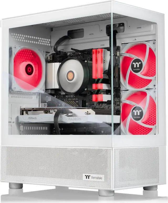 Alt view image 2 of 7 - Thermaltake LCGS Vista R66 Gaming Desktop (AMD Ryzen 5 5600, ToughRam 16GB DDR4 3600Mhz RGB Memory, AMD Radeon RX 6600, 1TB NVMe M.2, Wifi) V17S-B550-R66-LCS