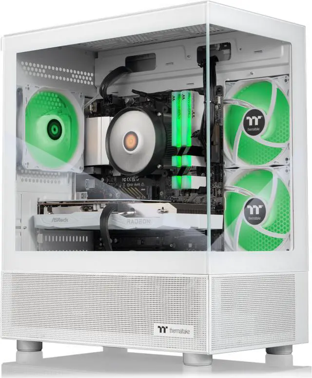 Alt view image 3 of 7 - Thermaltake LCGS Vista R66 Gaming Desktop (AMD Ryzen 5 5600, ToughRam 16GB DDR4 3600Mhz RGB Memory, AMD Radeon RX 6600, 1TB NVMe M.2, Wifi) V17S-B550-R66-LCS