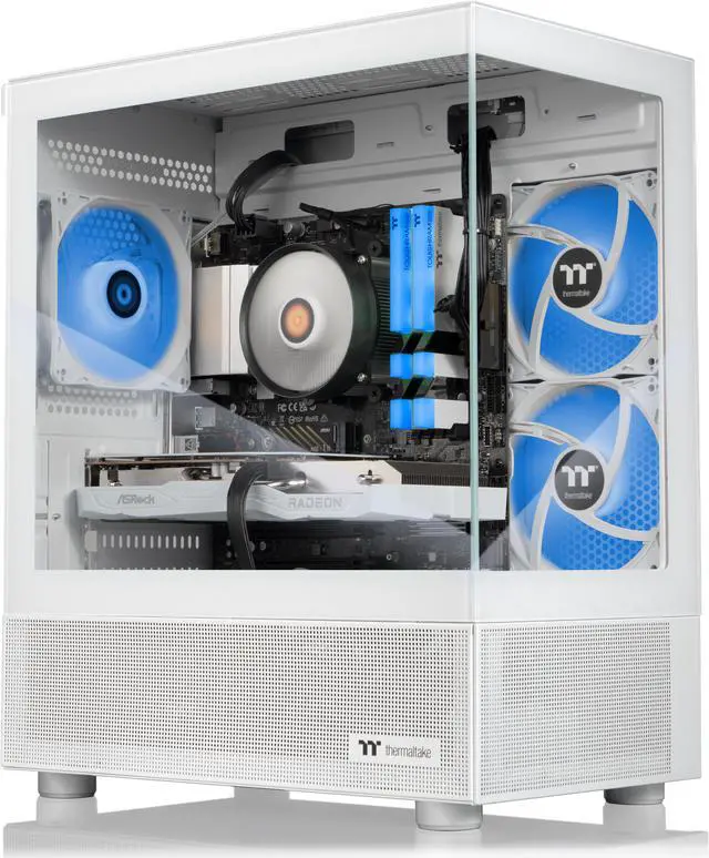 Alt view image 4 of 7 - Thermaltake LCGS Vista R66 Gaming Desktop (AMD Ryzen 5 5600, ToughRam 16GB DDR4 3600Mhz RGB Memory, AMD Radeon RX 6600, 1TB NVMe M.2, Wifi) V17S-B550-R66-LCS