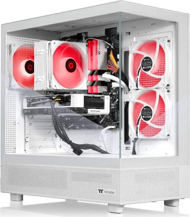 Alt view image 2 of 7 - Thermaltake LCGS Vista 460TS Gaming Desktop (AMD Ryzen 7 5800X3D, ToughRam 16GB DDR4 3600Mhz RGB Memory, NVIDIA GeForce RTX 4060 Ti, 1TB NVMe M.2, Wifi) V27S-B550-46T-LCS